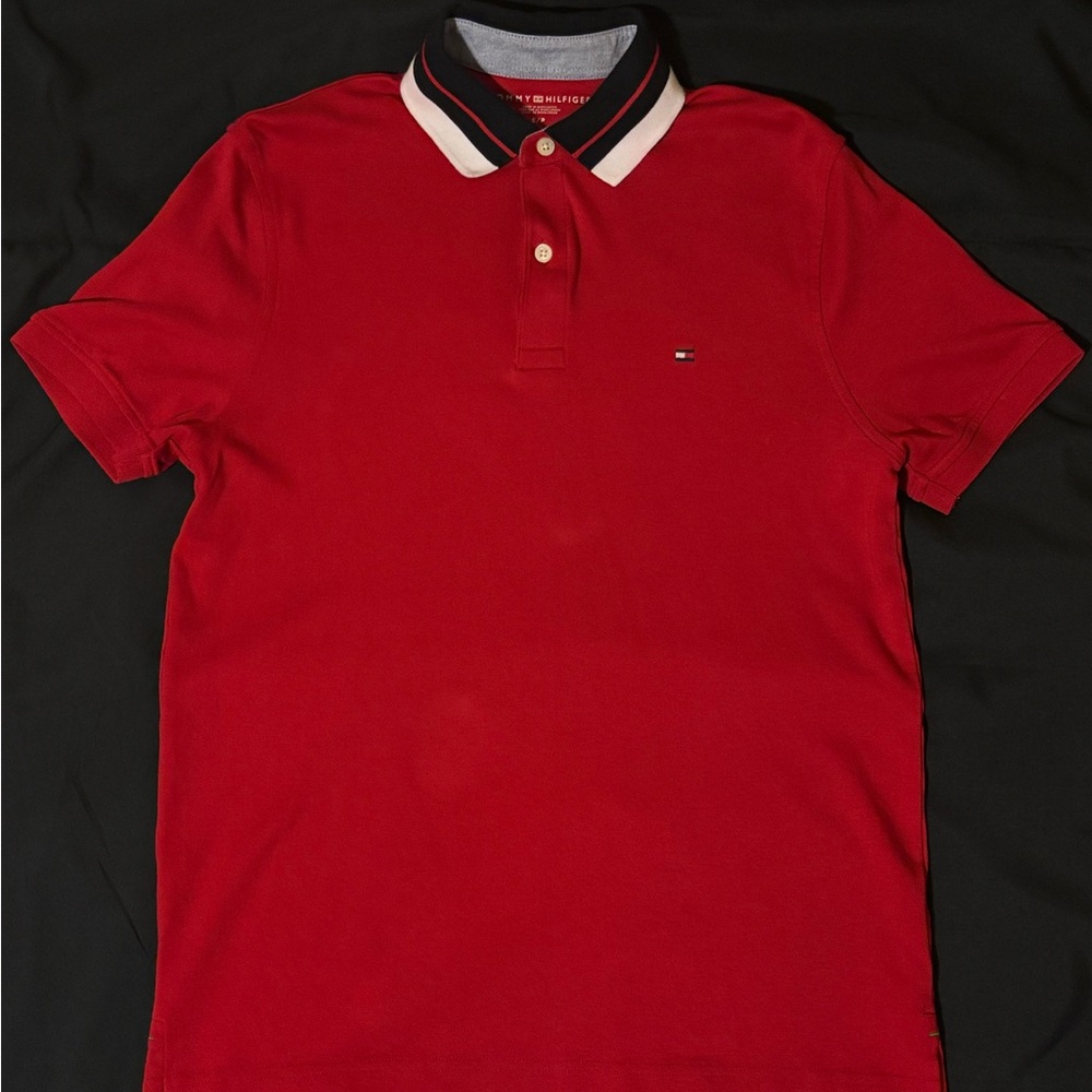 Tommy Hilfiger Men's Red Polo Shirt